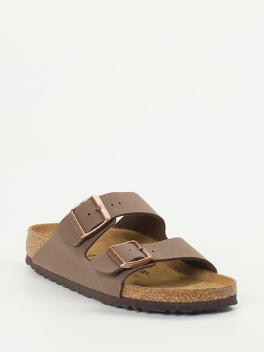 Birkenstock – Zweiriemer-Sandalen aus Synthetik braun