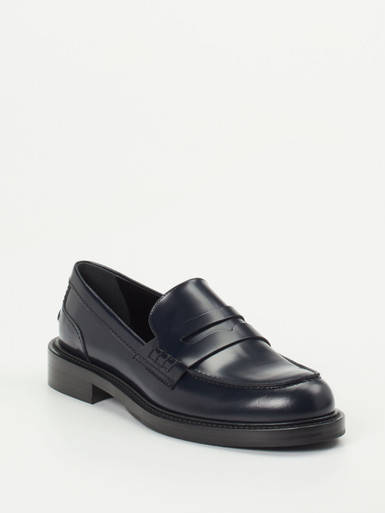 Konstantin Starke – Loafer aus Hochglanzleder in Blau