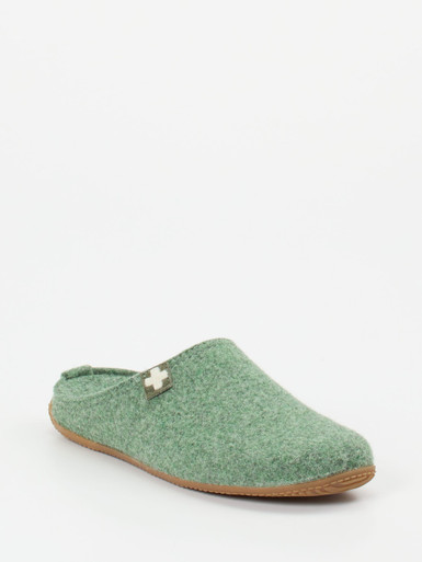 Living Kitzbühel – Filzpantoffel aus Wolle in Grün