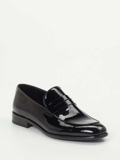Konstantin Starke – Loafer aus Lackleder Schwarz