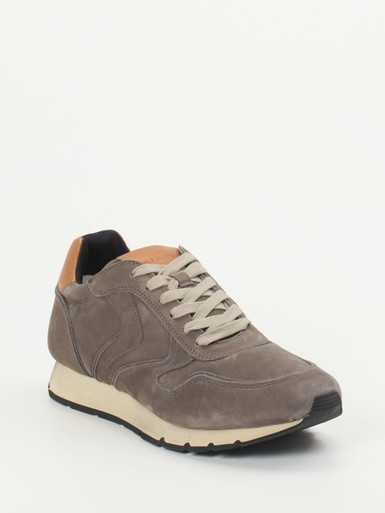 Voile Blanche – Retro-Sneaker aus Nubukleder grau