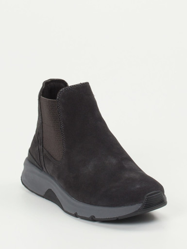 Gabor Comfort – Chelsea-Stiefelette aus Veloursleder grau