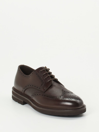 Henderson – Brogues aus Elchleder dunkelbraun