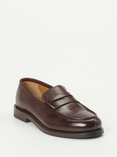 Henderson – Penny Loafer aus Kalbleder Dunkelbraun