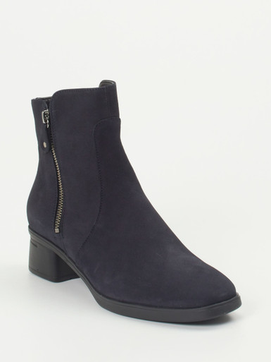 Hartjes – Stiefeletten aus Nubukleder in Dunkelblau