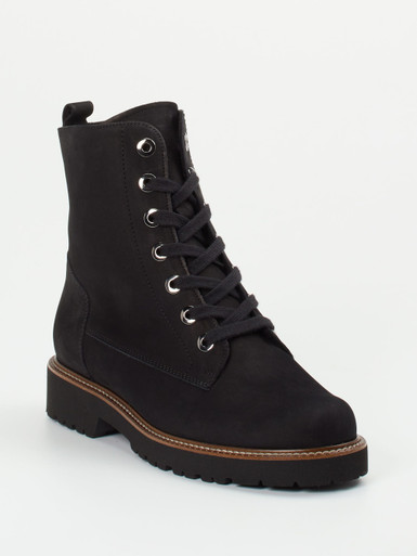 Semler – Schnürboots aus Nubukleder schwarz