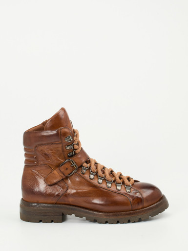 Lemargo – Schnürboots aus Büffelleder mittelbraun