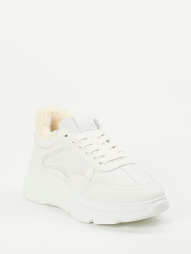 Copenhagen – Chunky-Sneaker aus Kalbleder Weiß
