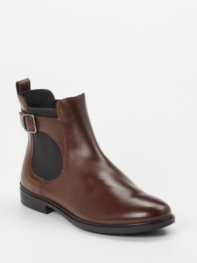 Ecco – Chelsea Boots aus Kalbleder Dunkelbraun