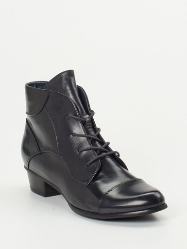 Ralph Harrison – Schnürstiefelette aus Kalbleder Blau