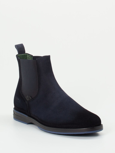 Galizio Torresi – Chelsea Boots aus Kalbleder dunkelblau