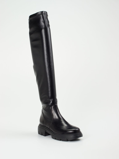 Paul Green – Overknee-Stiefel aus Lammleder schwarz