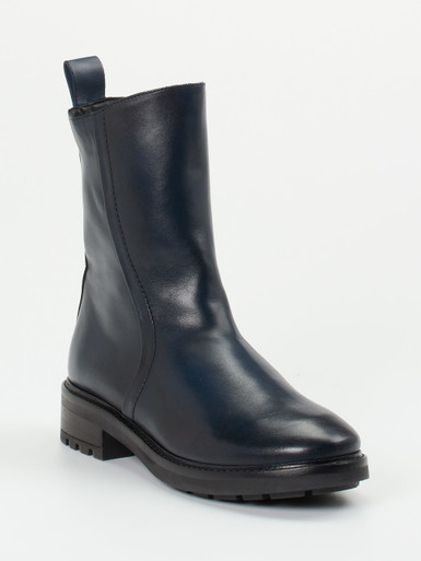 Donna Carolina – Stiefeletten aus Kalbleder Tintenblau