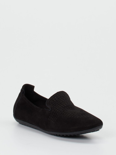 Arche – Slipper aus Nubukleder in Schwarz