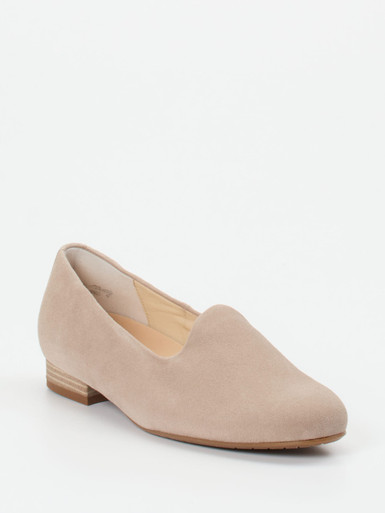 Semler – Loafer aus Veloursleder in Sandbeige