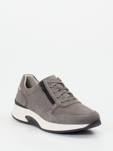 rollingsoft – Komfort-Sneaker aus Nubukleder grau