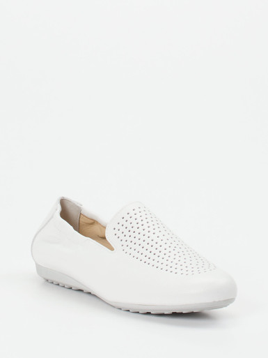 Semler – Komfort-Slipper aus weißem Kalbleder