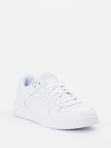 Puma – Sneaker aus Kalbleder in Weiß Gold