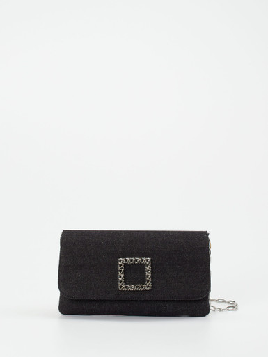 Konstantin Starke – Clutch aus Textil Schwarz