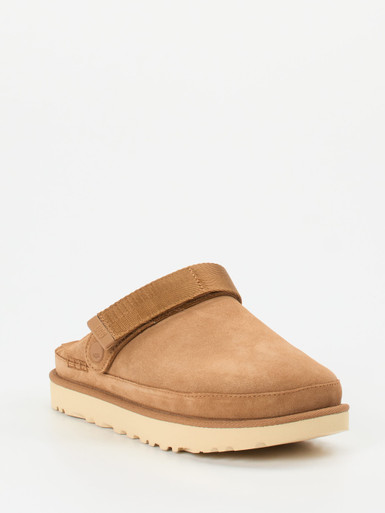 UGG – Clogs aus Veloursleder karamellbraun