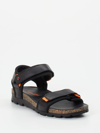 Panama Jack – Trekkingsandalen aus Fettleder Schwarz