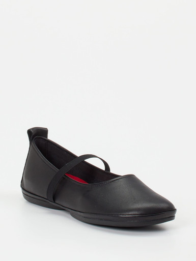 Camper – Mary Jane Ballerinas aus Kalbleder schwarz