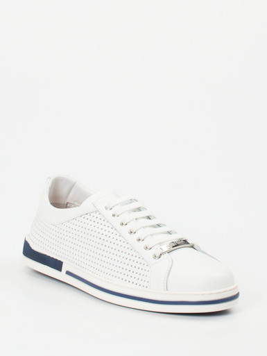 Galizio Torresi – Sneaker aus Kalbleder Weiß