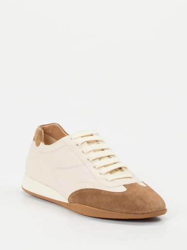 Truman's – Sneaker aus Hirschleder cremeweiß