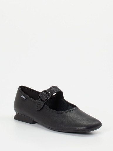 Camper – Spangenpumps aus Kalbleder Schwarz