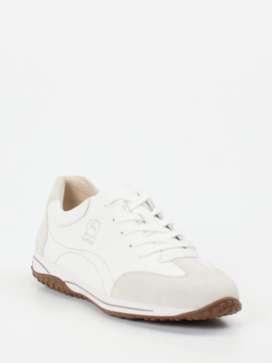 Gabor Comfort – Sneaker aus Kalb- und Veloursleder Weiß