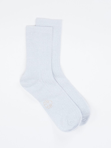 Alto Milano – Crew-Socken aus Textil mit Glitzer
