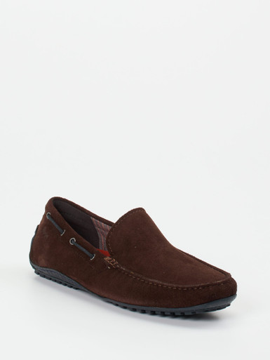 Sioux – Mokassin aus Veloursleder dunkelbraun