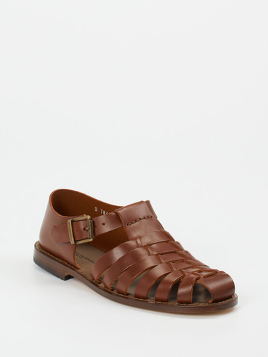Konstantin Starke – Fischersandalen aus Kalbleder Braun
