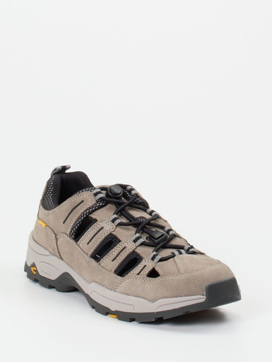 Camel Active – Herrensandale aus Veloursleder grau