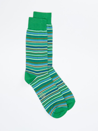 Alto Milano – Crew Socken aus Textil mit Streifenmuster