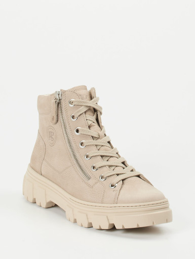 Paul Green – Chunky-Schnürboots aus Nubukleder Beige