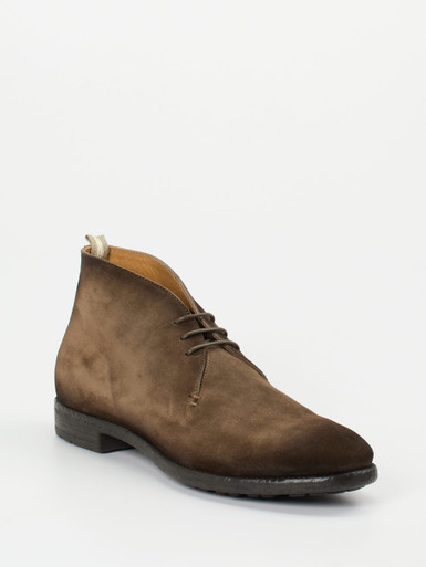 Officine Creative – Desert Boots aus Veloursleder Braun