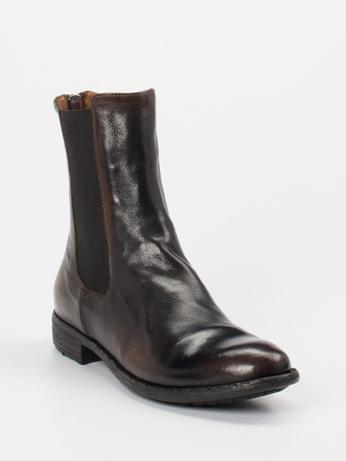 Officine Creative – Chelsea Boots aus Büffelleder braun