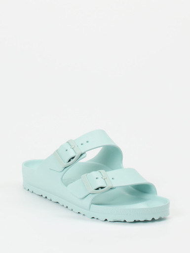 Birkenstock – Zweiriemer aus EVA in Pastellmint