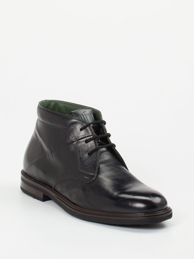 Galizio Torresi – Chukka Boots aus Kalbleder schwarz