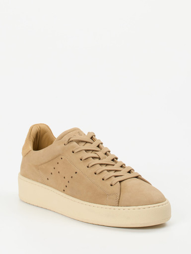 Hogan – Sneaker aus Nubukleder in Sandbeige