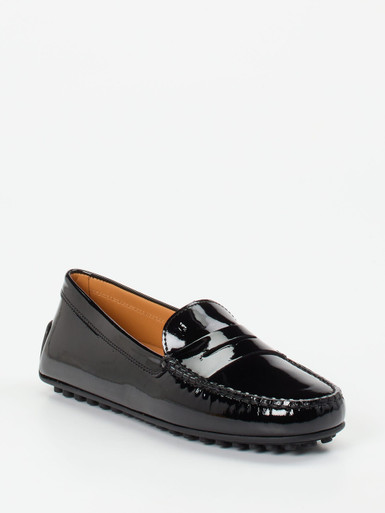 Tod's – Loafer aus Lackleder Schwarz