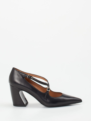 Andrea Puccini – Mary Jane Pumps aus Lammleder schwarz
