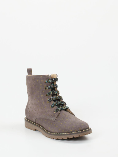 Ralph Harrison Classic – Schnürboots aus Veloursleder mauvebraun