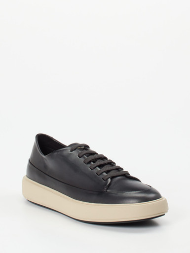 Officine Creative – Sneaker aus Lammleder tiefschwarz