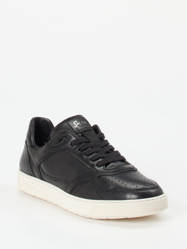 Sioux – Sneaker aus Kalbleder schwarz