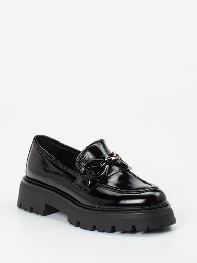 Konstantin Starke – Chunky-Loafer aus Lackleder Schwarz