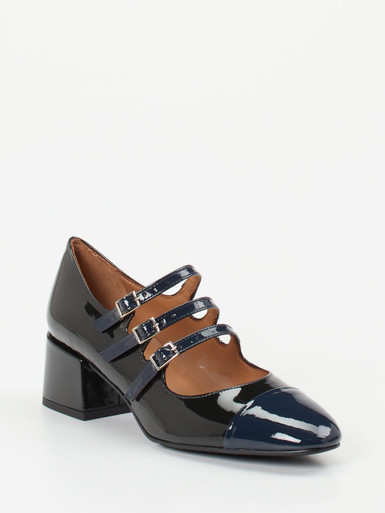 Andrea Puccini – Mary Jane Pumps aus Lackleder schwarz