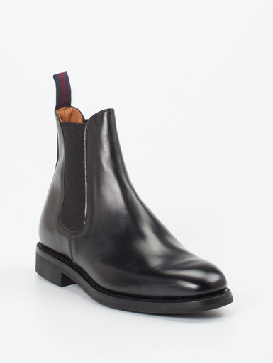 Sanders and Sanders – Chelsea Boots aus Kalbleder schwarz