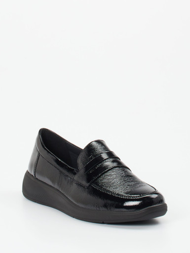 Solidus – Loafer aus Lackleder schwarz glänzend